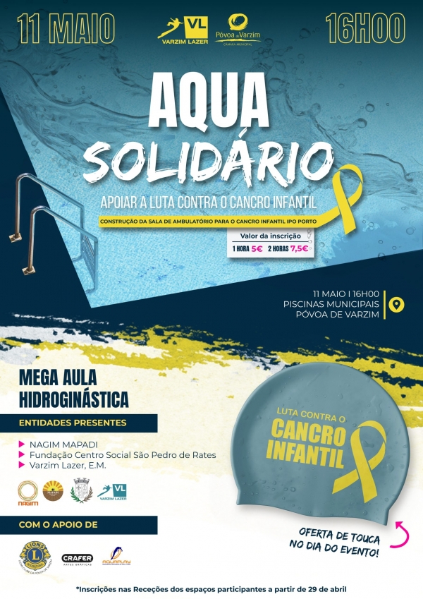 Aqua Solidário – Apoiar a Luta Contra o Cancro Infantil