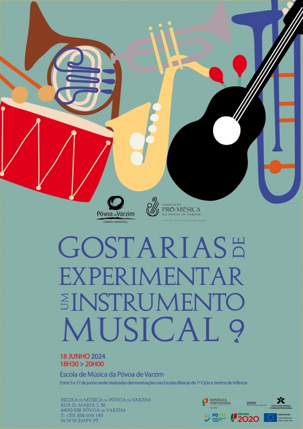 Gostarias de experimentar um instrumento musical?