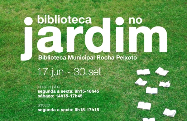 Biblioteca Municipal convida a leituras no jardim