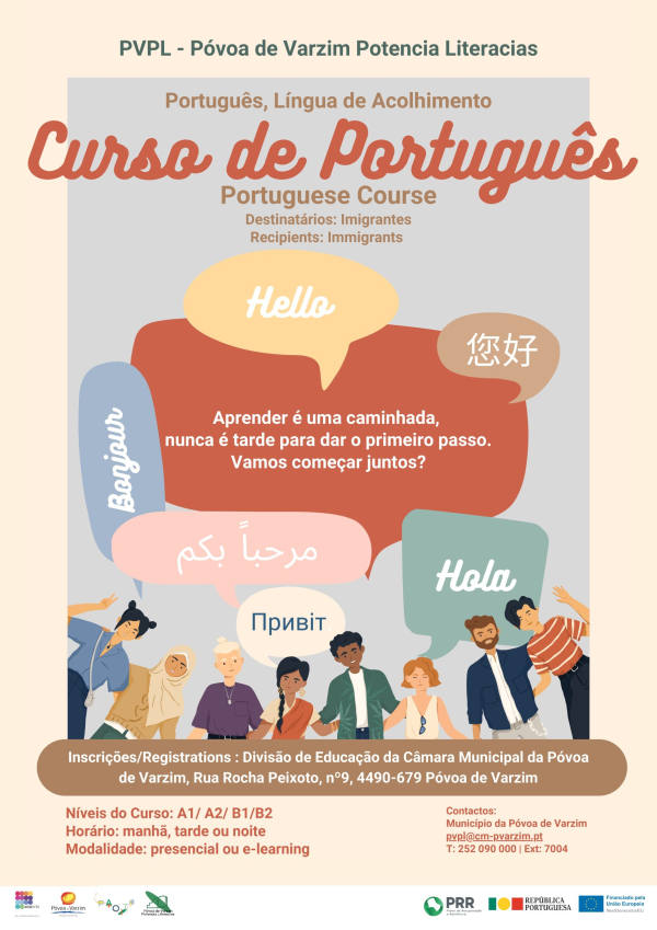 Curso de Português, língua de acolhimento