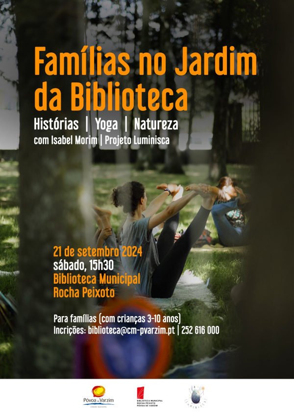 "Famílias no Jardim da Biblioteca"