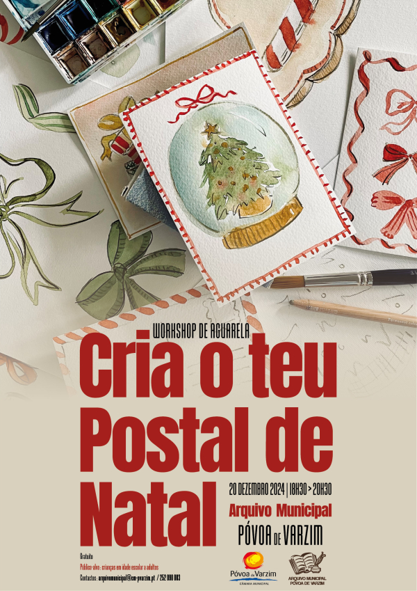 Workshop de Aquarela “Cria o teu Postal de Natal”