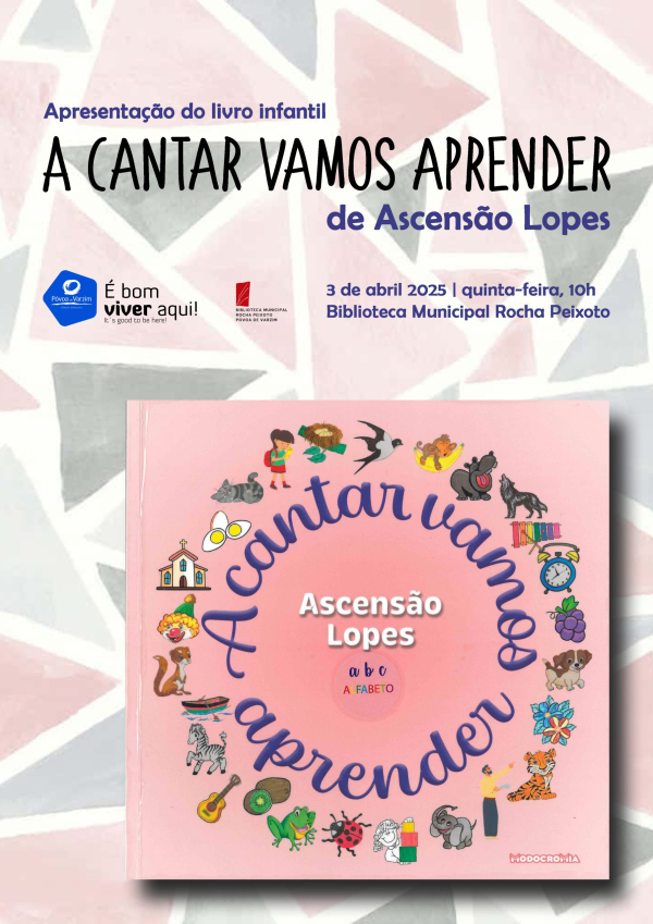 Apresentação do livro infantil “A Cantar Vamos Aprender”