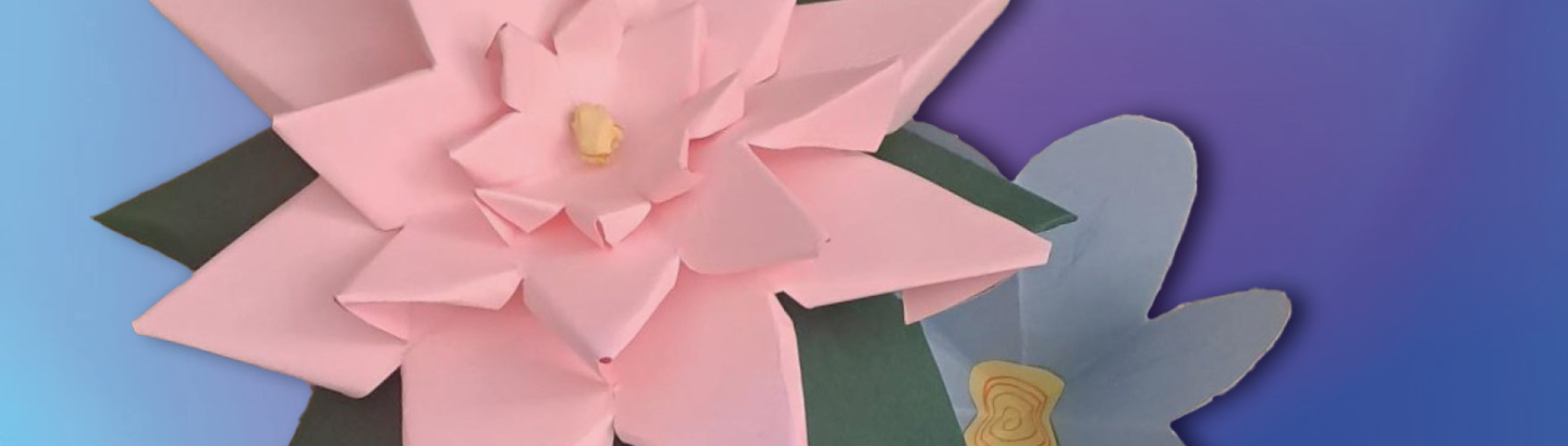Oficina de flores de papel “Páscoa em Flor”