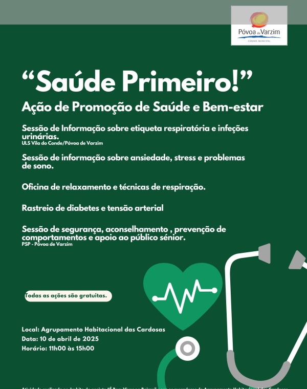 Ação "Saúde Primeiro!"