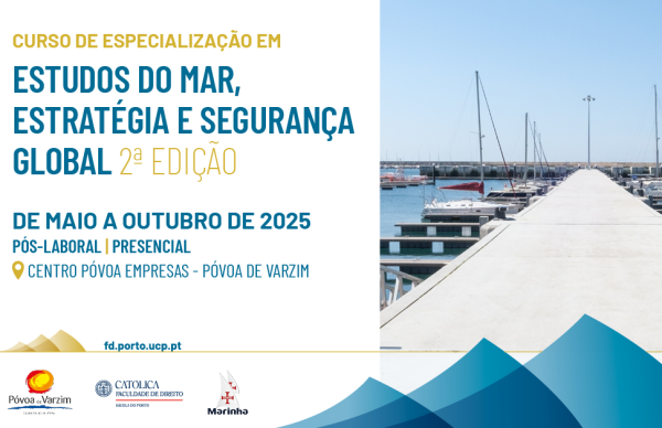 Inscrições abertas para a 2.ª edição do Curso de Especialização em Estudos do Mar