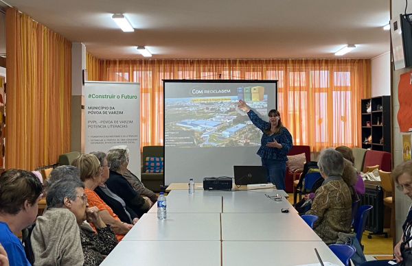 Sessões de capacitação sobre literacia ambiental 