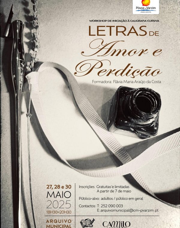Workshop de introdução à Caligrafia Cursiva “Letras de Amor e Perdição”