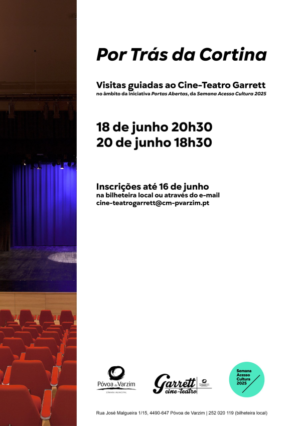<em>Por Trás da Cortina</em> - Visita guiada ao Cine-Teatro Garrett