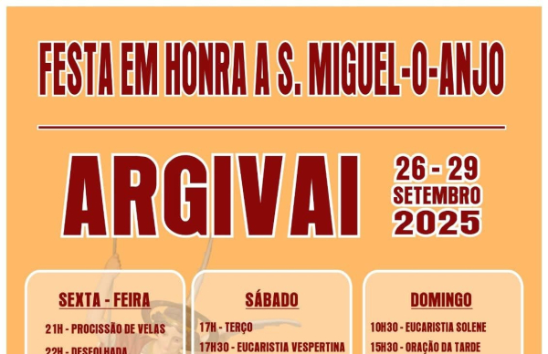 Festa em honra de S. Miguel-O-Anjo em Argivai