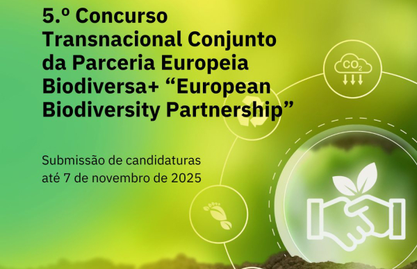 5.º Concurso Transnacional da Parceria Europeia Biodiversa+“European Biodiversity Partnership”