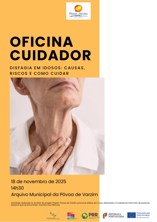 Oficina do Cuidador "Disfagia em Idosos: causas, riscos e como cuidar"