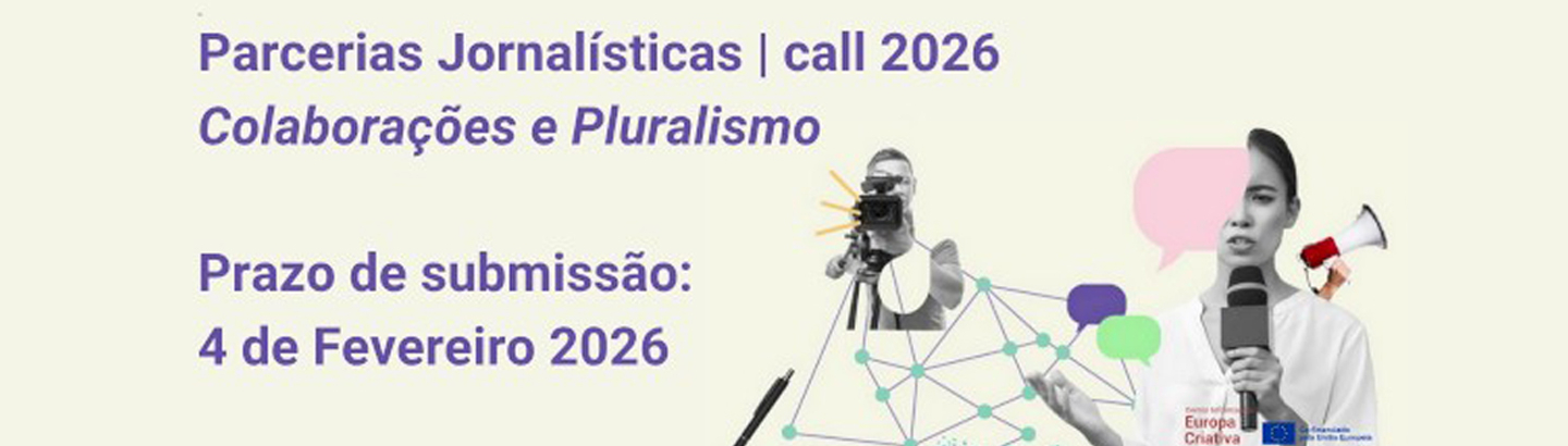 Parcerias Jornalísticas - Encontre um parceiro: sessão de pitching on-line