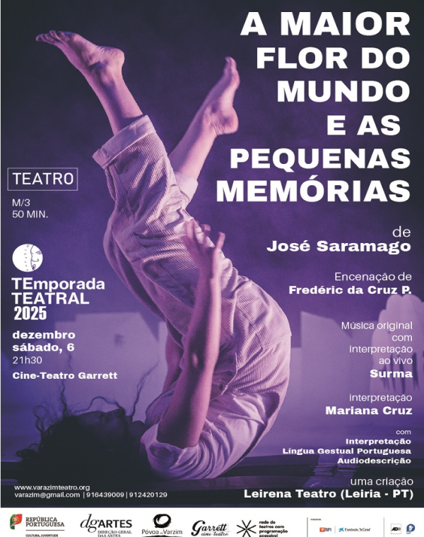 Teatro "A Maior Flor do Mundo e as Pequenas Memórias"