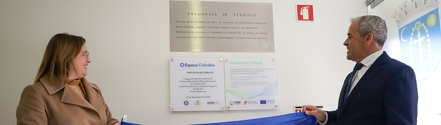 Presidente da Câmara inaugura Espaço Cidadão de Terroso