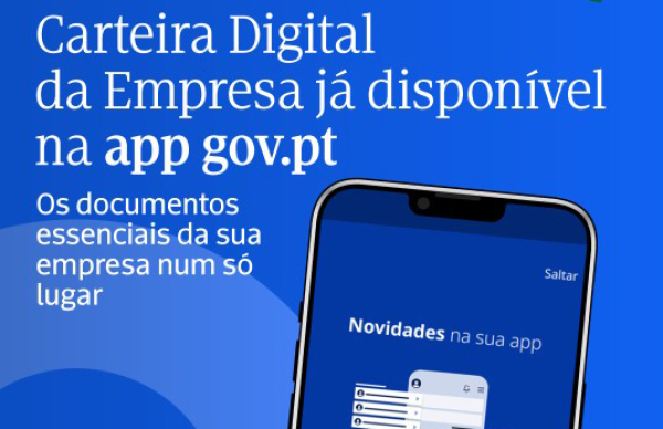 Carteira Digital da Empresa já disponível na app gov.pt