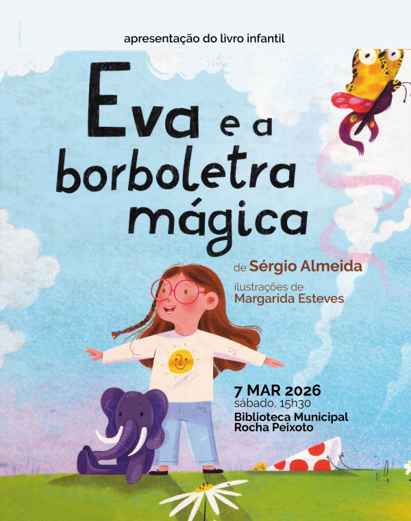 Apresentação do livro infantil "Eva e a Borboleta Mágica"