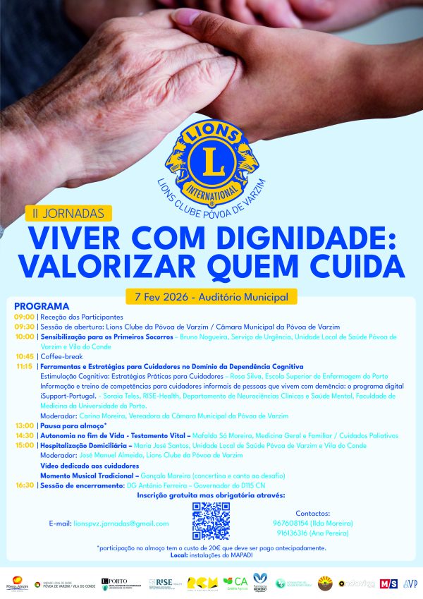 II Jornadas “Viver com dignidade: valorizar quem cuida”