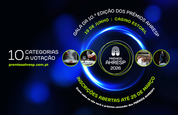 Prémios AHRESP 2026: candidaturas até 25 de março