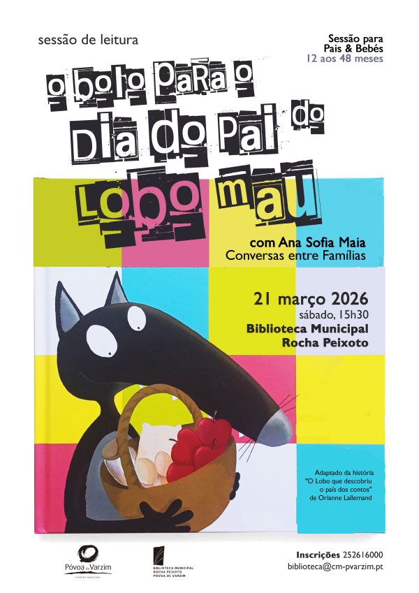Sessão de leitura “O Bolo para o Dia do Pai do Lobo Mau”