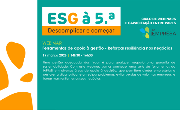 Apoio à gestão e resiliência nos negócios no ESG à 5