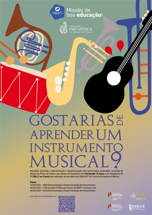 Gostarias de aprender um instrumento musical?