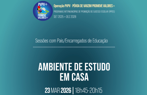Sessão de sensibilização "Ambiente de estudo em casa"