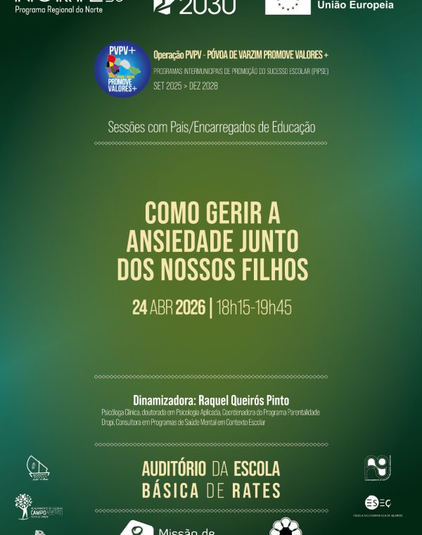 Sessão de sensibilização “Como Gerir a Ansiedade Junto dos Nossos Filhos”