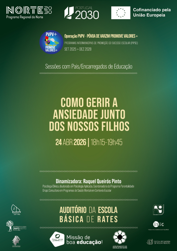 Sessão de sensibilização “Como Gerir a Ansiedade Junto dos Nossos Filhos”