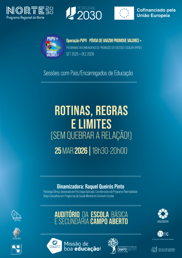 Sessão de sensibilização “Rotinas, regras e limites (sem quebrar a relação!)”