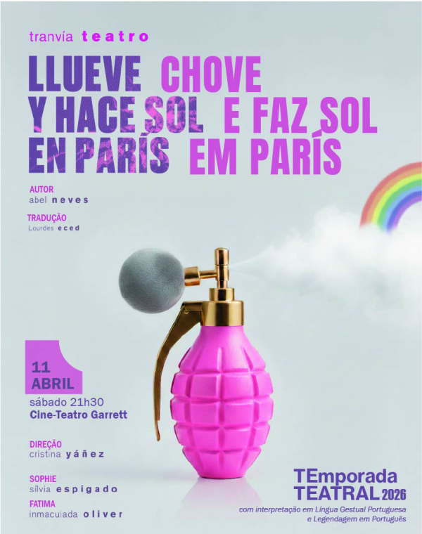 Teatro “Llueve y hace sol en Paris / Chove e faz sol em Paris”