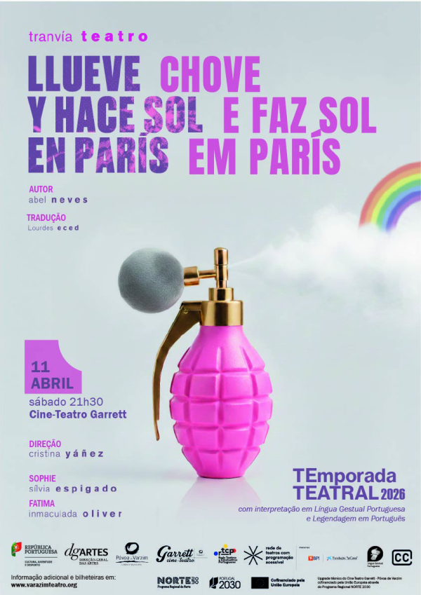 Teatro “Llueve y hace sol en Paris / Chove e faz sol em Paris”