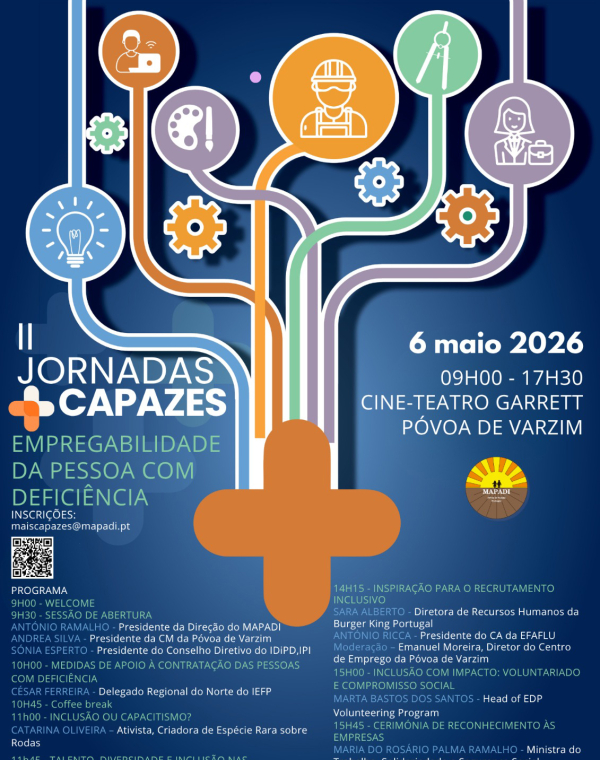 II Jornadas + Capazes - Empregabilidade da Pessoa com Deficiência