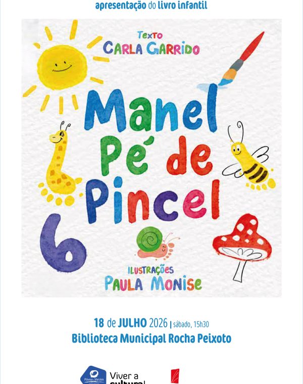 Apresentação do livro infantil “Manel Pé de Pincel”