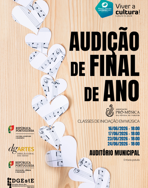 Audição de final de ano da Escola de Música da Póvoa de Varzim