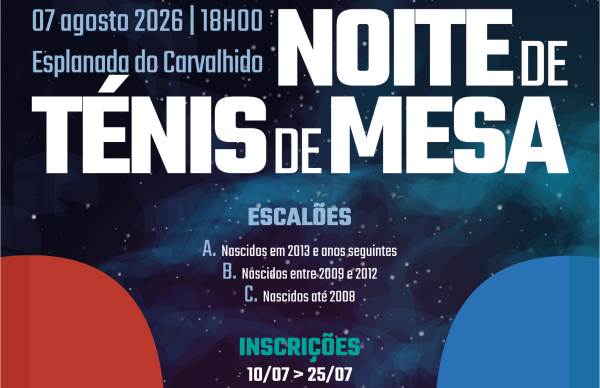 Inscreva-se na Noite do Ténis de Mesa