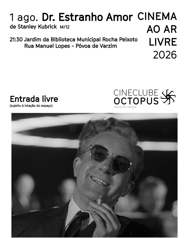 Cinema ao ar livre "Dr. Estranho Amor"