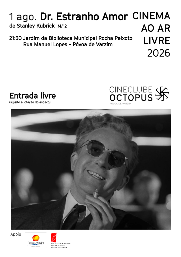 Cinema ao ar livre "Dr. Estranho Amor"
