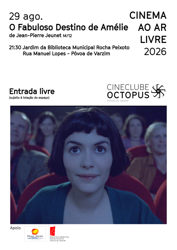 Cinema ao ar livre "O Fabuloso Destino de Amélie"