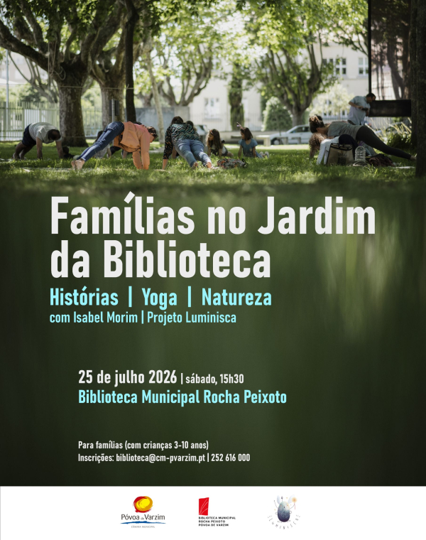 Famílias no Jardim da Biblioteca