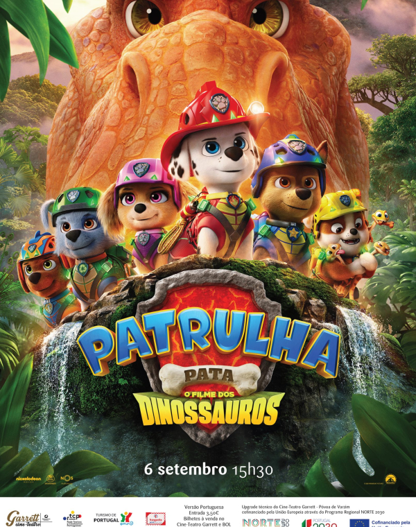 Cinema "Patrulha Pata - O Filme dos Dinossauros"