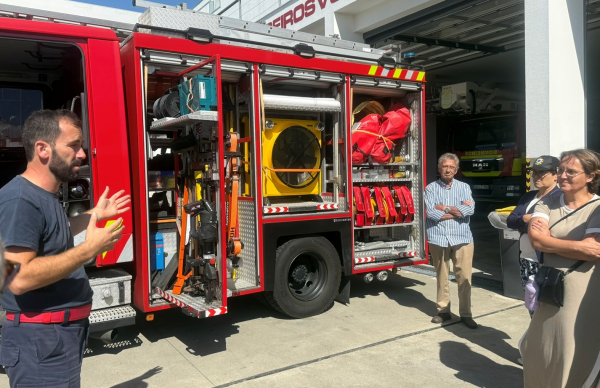 Centro Ocupacional da Estela visita quartel dos Bombeiros