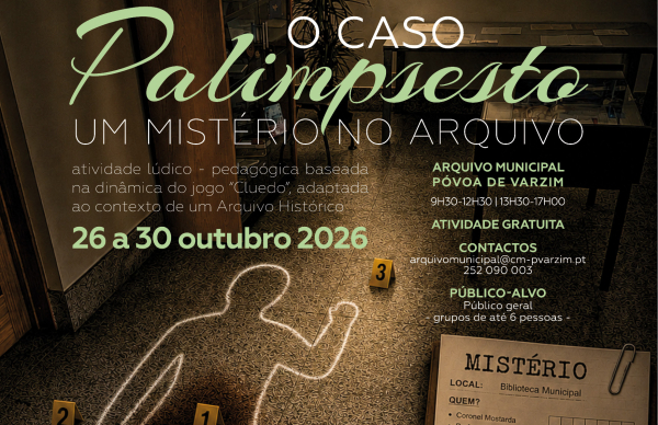 Arquivo Municipal associa-se ao Halloween com jogo de crime e mistério