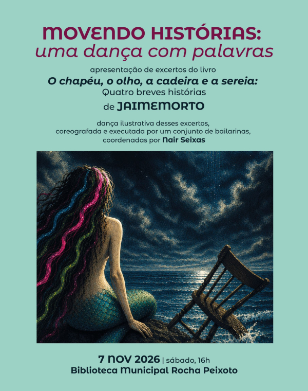 Apresentação do livro "O chapéu, o olho, a cadeira e a sereia: quatro breves histórias"