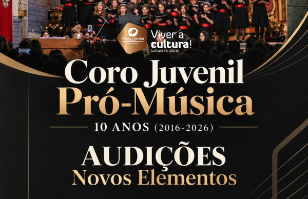 Abertas audições para novos elementos do Coro Juvenil Pró-Música