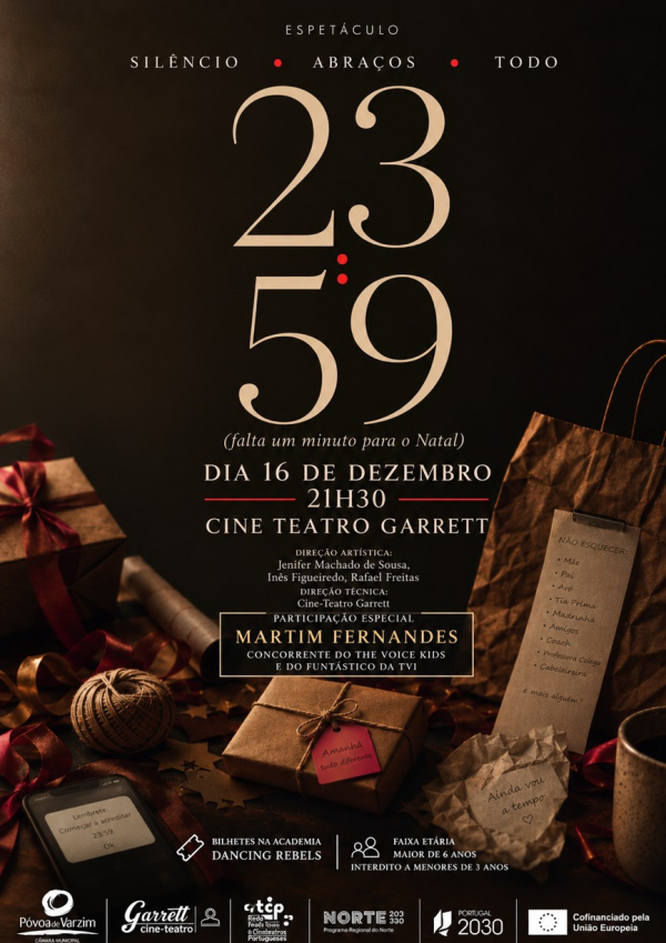 Espetáculo de dança “23:59 (falta um minuto para o Natal)”