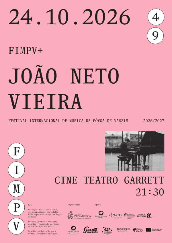 Concerto FIMPV+: João Neto Vieira